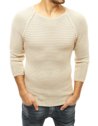 Moški klasičen pulover Barva Bež DSTREET WX1578_2