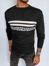 Moški klasičen pulover Barva Črna DSTREET WX2110_1