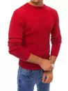 Moški klasičen pulover Barva rdeča DSTREET WX1712_3