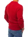 Moški klasičen pulover Barva rdeča DSTREET WX1712_4