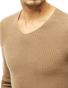 Moški klasičen pulover Barva rjav DSTREET WX1591_4