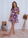 Obleka s cvetličnim vzorcem SONNIA Barva Vijolična DSTREET EY1812_2