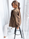 Ženska jakna oversize ORLANDO Barva rjav DSTREET TY3610_3