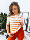 Ženska majica v črtah FABULOUS MOMENT Barva Oranžna DSTREET RY2151_1