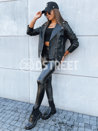 Ženska usnjena jakna MODE MOSAIC Barva Črna DSTREET TY3893_2