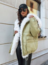 Ženska zimska jakna BRILLIANCE Barva Zelena DSTREET TY3909_4