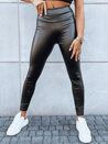 Ženske povoščene hlače JEWELS  Barva Črna DSTREET UY1701_1