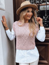Ženski dolgi pulover CELESTIA Barva Roza DSTREET MY2217_1