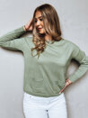 Ženski dolgi pulover MOLLY Barva Svetlo zelena DSTREET MY2162_2