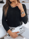 Ženski dolgi pulover SERAFIN Barva Črna  DSTREET MY1797_2