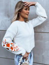 Ženski kratek pulover LYRA Barva Bela DSTREET MY2214_4