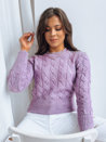 Ženski kratek pulover SELAVI Barva Vijolična DSTREET MY1946_2