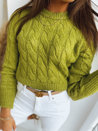Ženski kratek pulover SELAVI Barva Zelena DSTREET MY1943_2