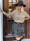 Ženski oversize pulover CAMELLIA Barva rjav DSTREET MY2118_1