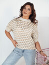 Ženski oversize pulover PINGOL Barva Bež DSTREET MY2306_2