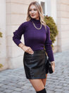 Ženski pulover z ovratnikom BUFALO Barva Vijolična DSTREET MY1426_3